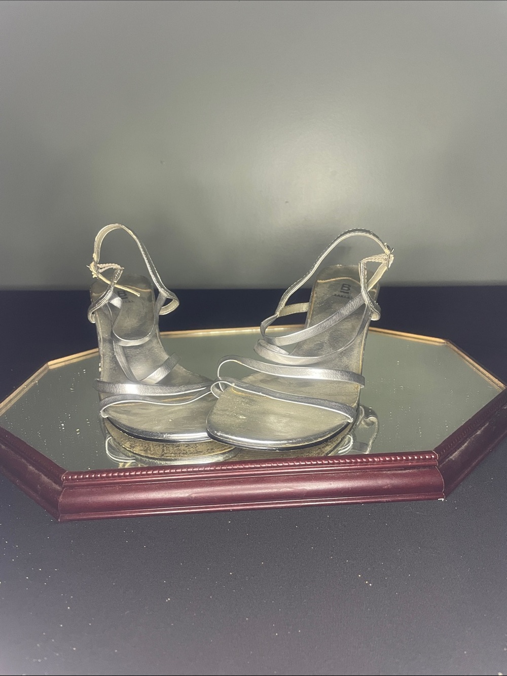 Bakers Silver Strappy Women's Heeled Sandals